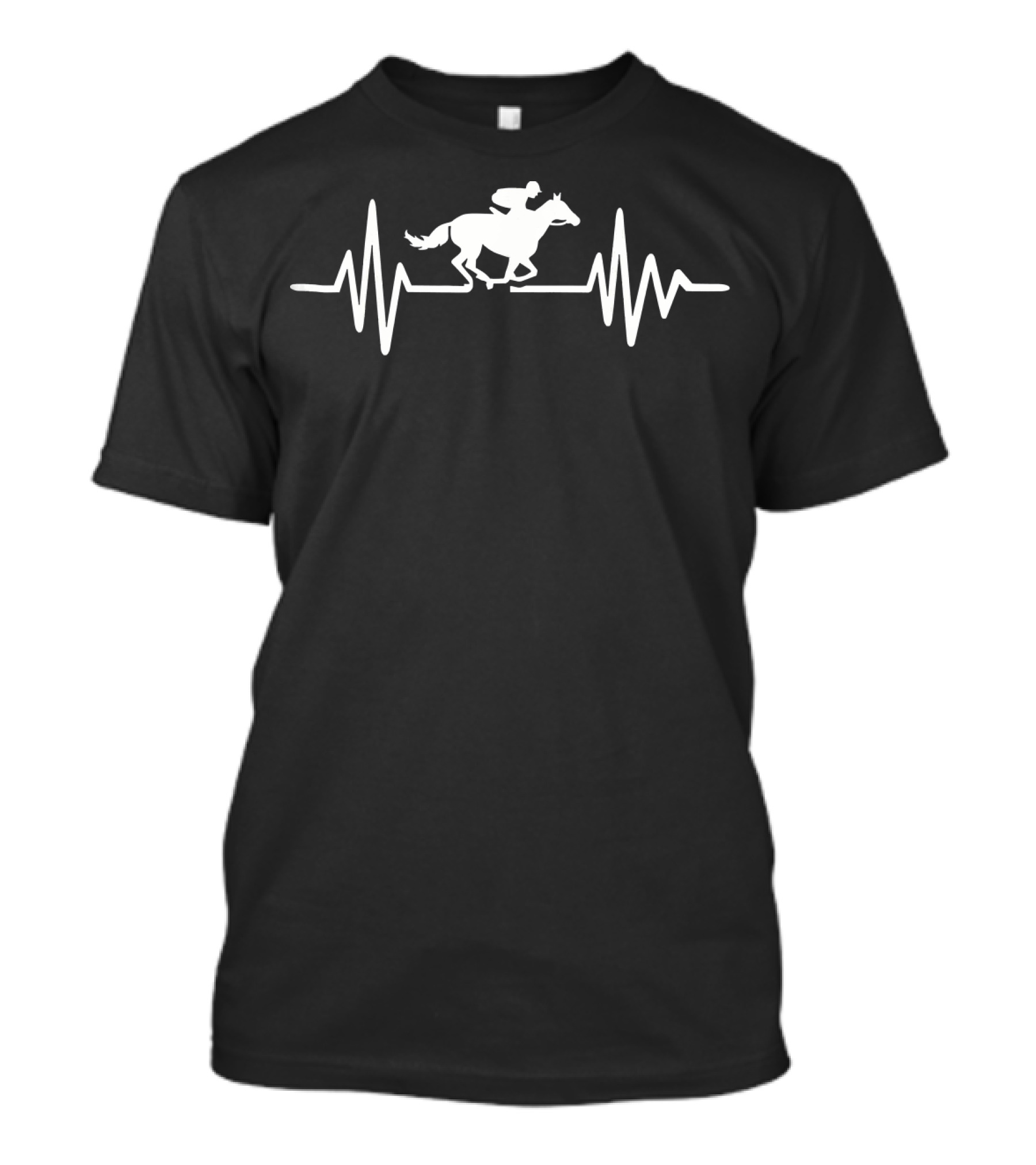 Horse Race Frequency Heartbeat Equestrian T-Shirt