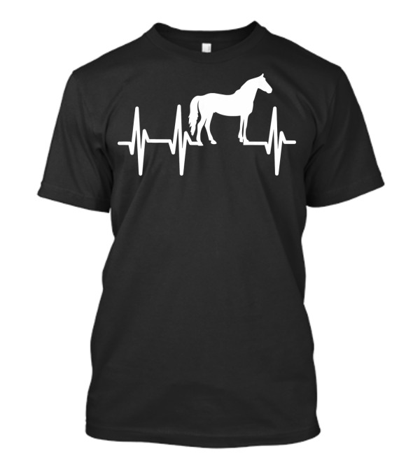 Horse Heartbeat Lover EKG Pulse T-Shirt