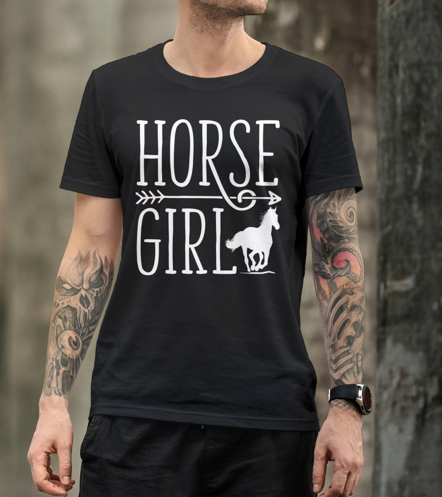 HORSE GIRL I LOVE MY HORSES RACI T-Shirt