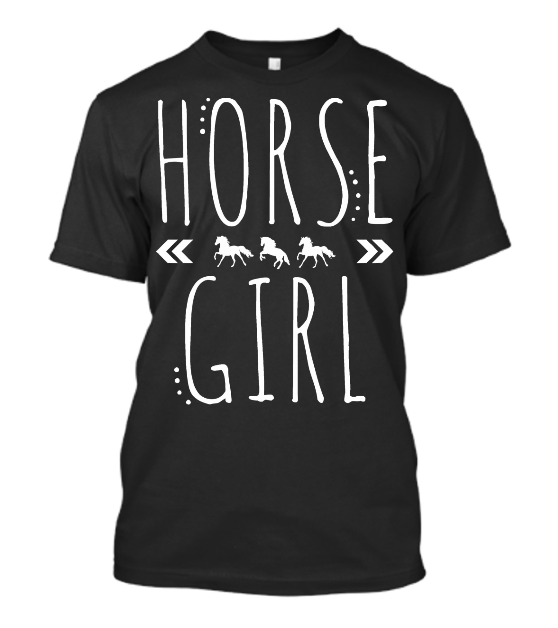 Horse Girl Equestrian Riding Horses Racing T-Shirt