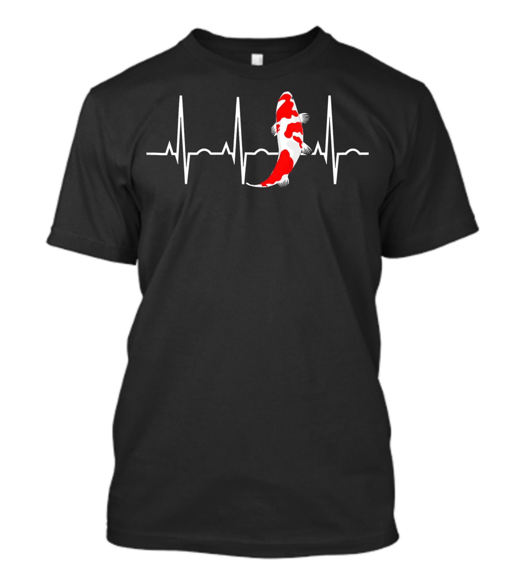 Koi Fish Heartbeat Men Kids Koi Fish T-Shirt