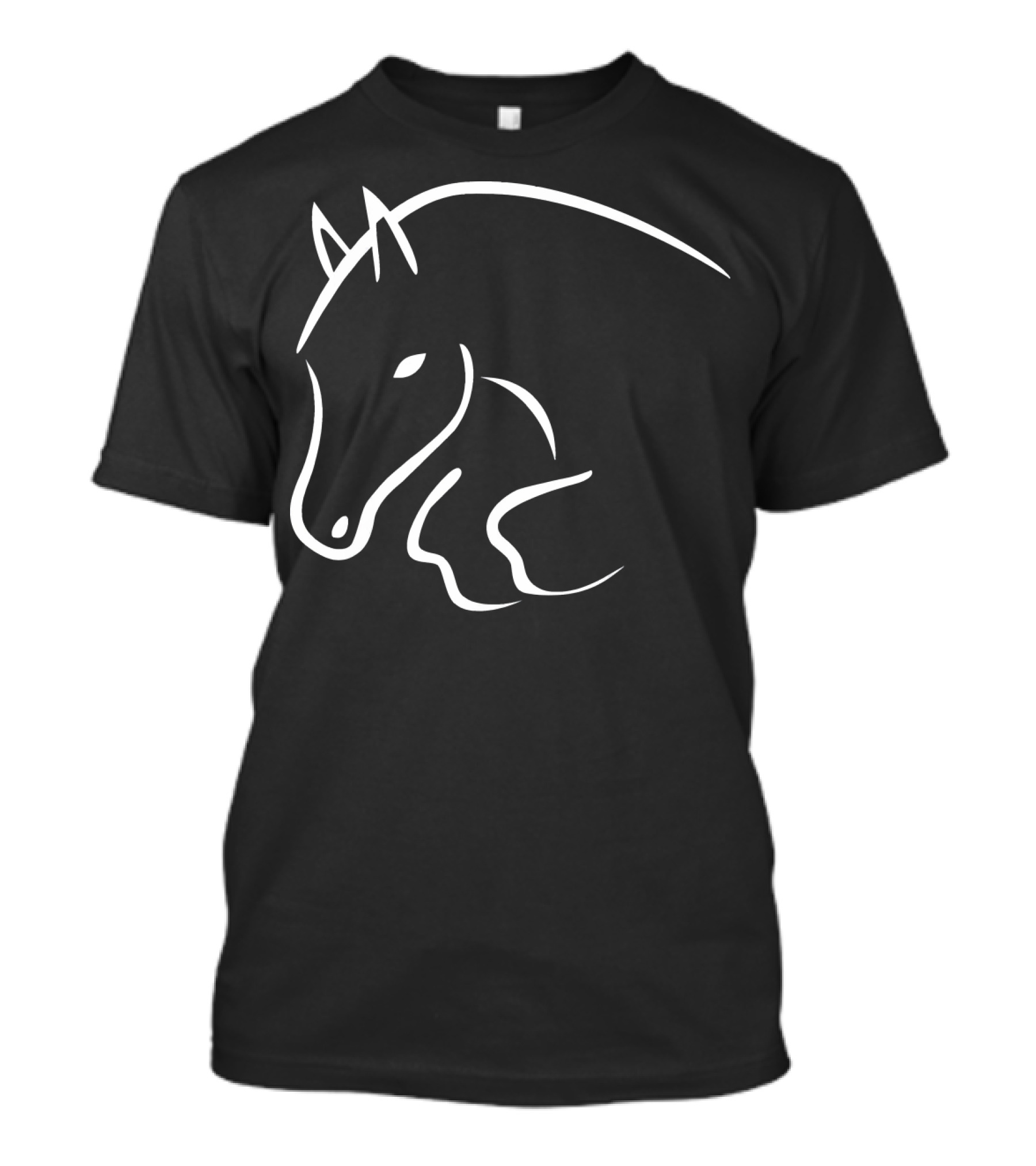 Jumping Horse Outline Design Now On Sale T-Shirt