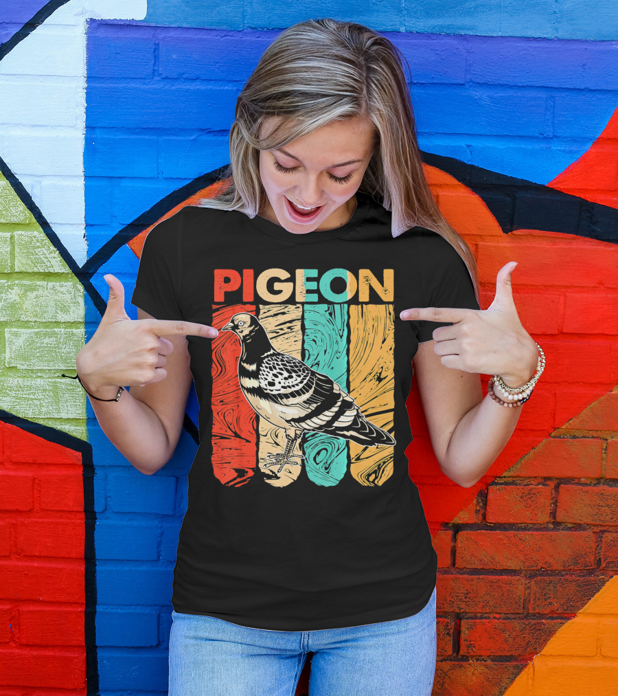 Pigeon Vintage Retro T-Shirt