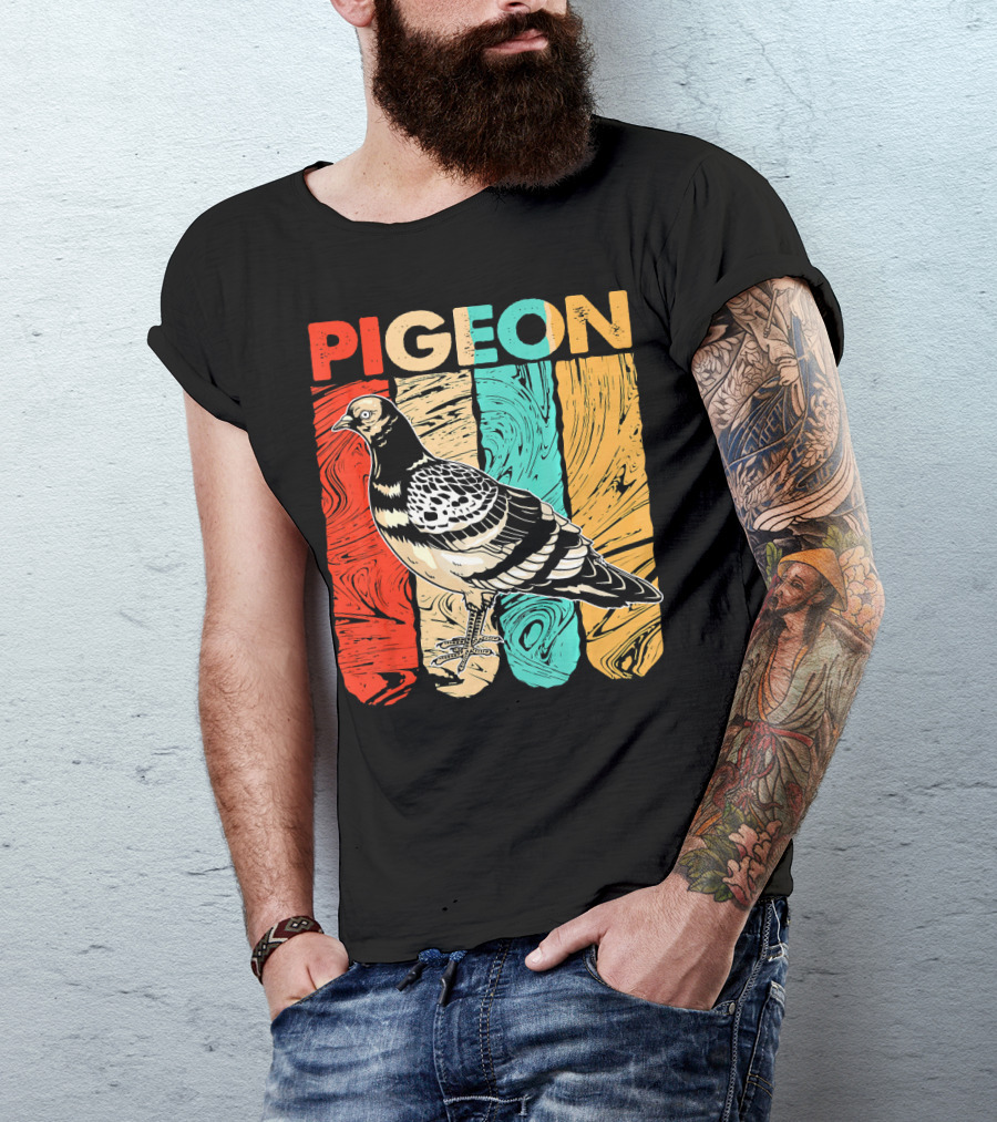 Pigeon Vintage Retro T-Shirt