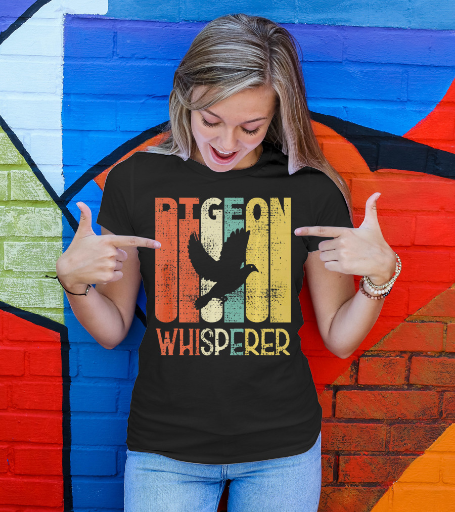 Retro Pigeon Whisperer Vintage Carrier Bird T-Shirt