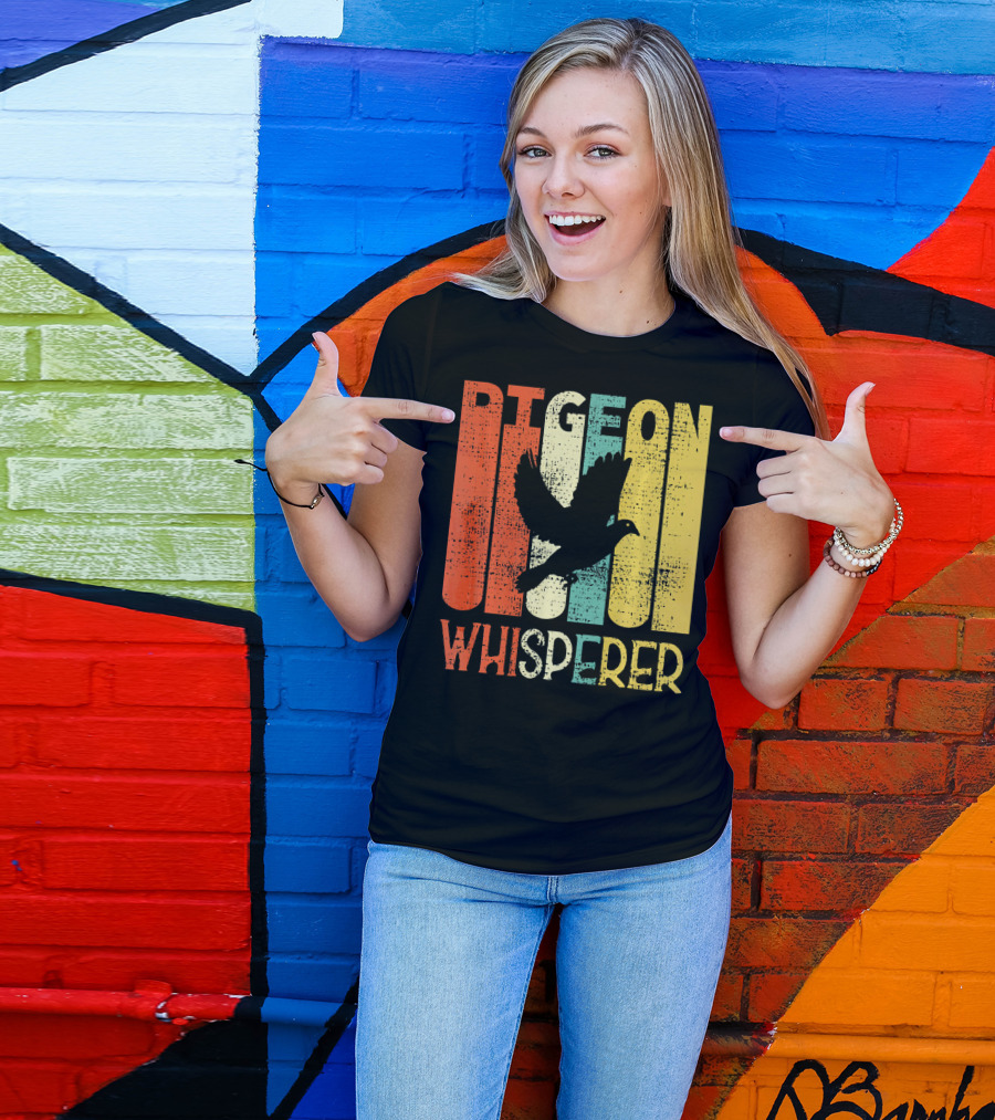 Retro Pigeon Whisperer Vintage Carrier Bird T-Shirt