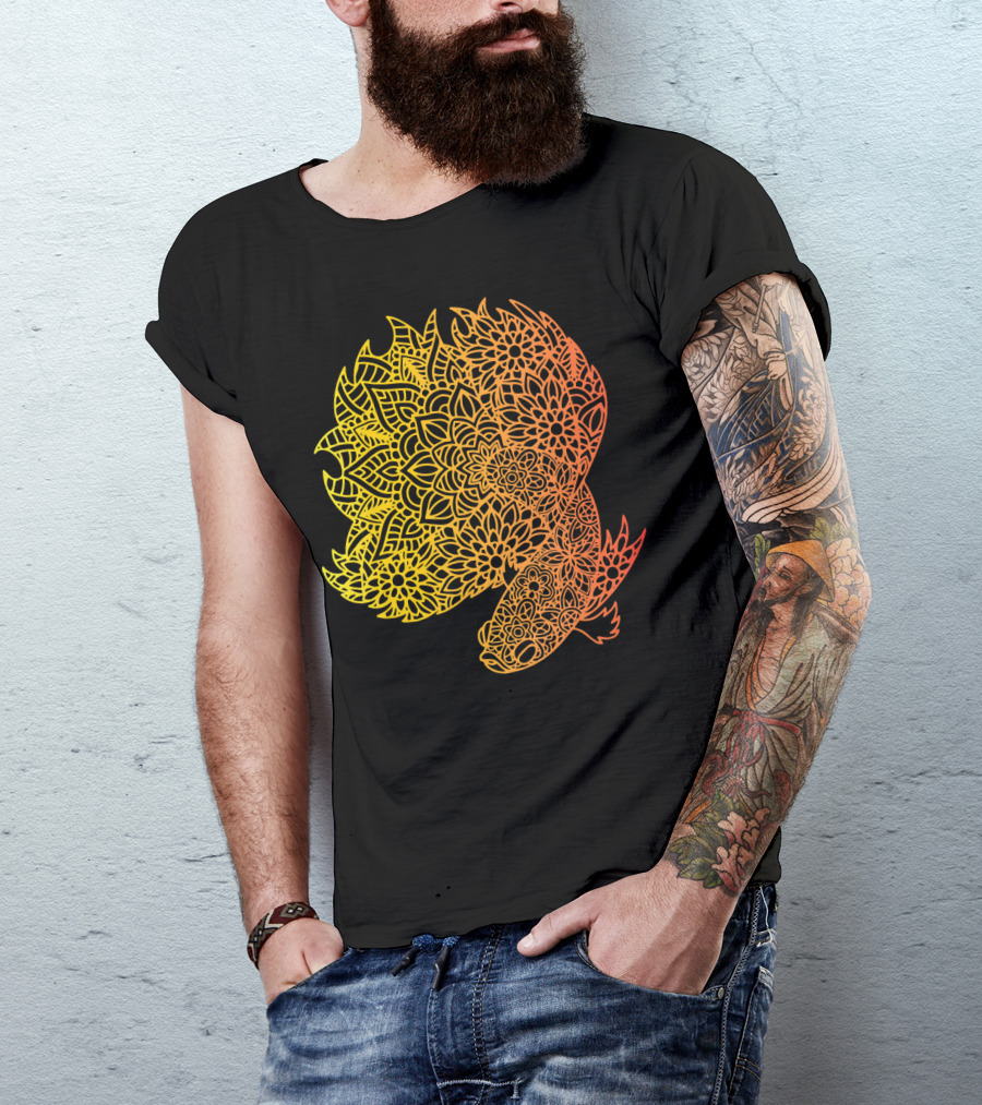 Mandala Betta Fish Psychedelic T-Shirt