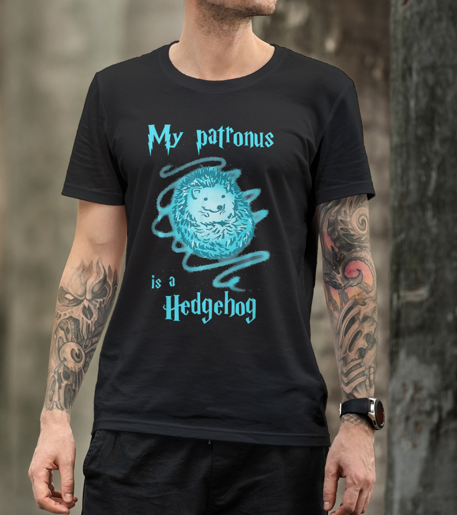My Patronus Is A Hedgehog Cute Animal Magic T-Shirt