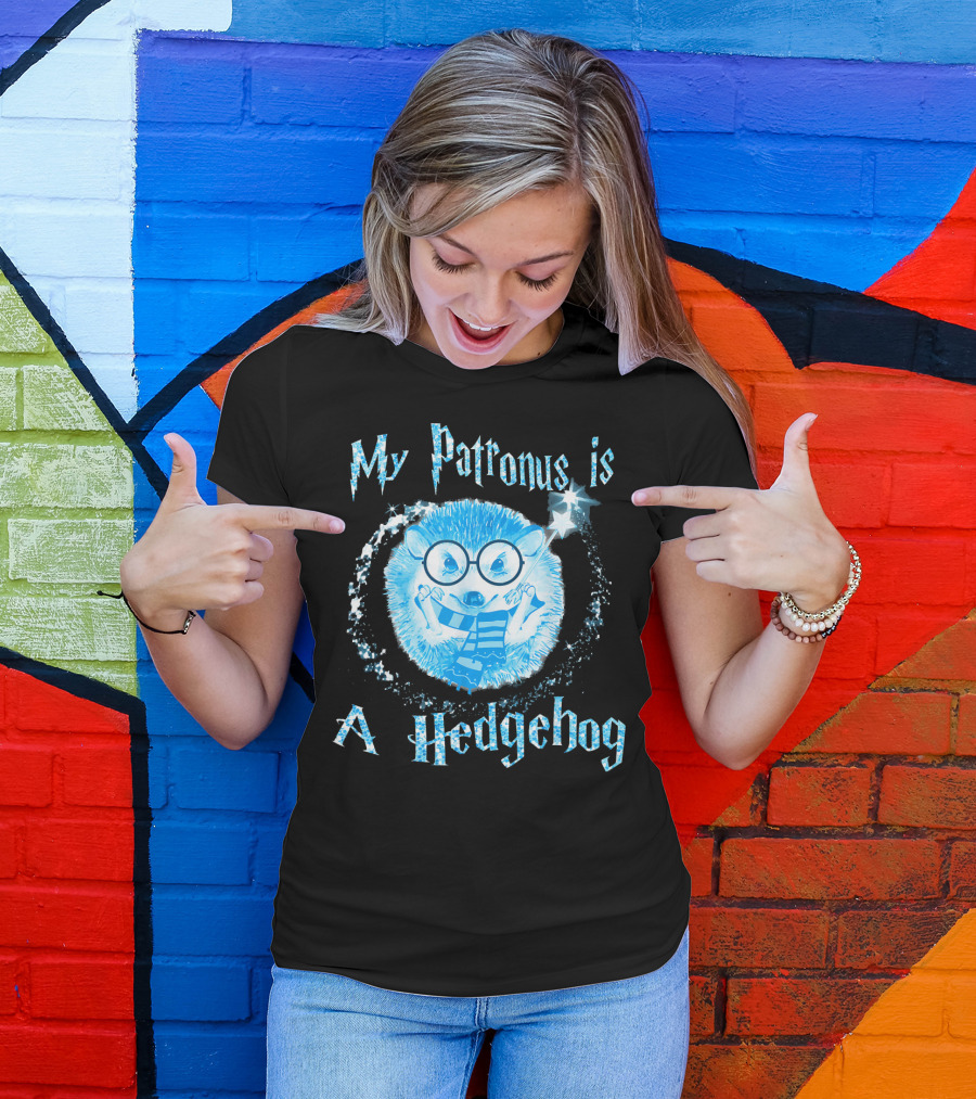 My Patronus Is A Hedgehog Magic Wizardry Animal Connection T-Shirt
