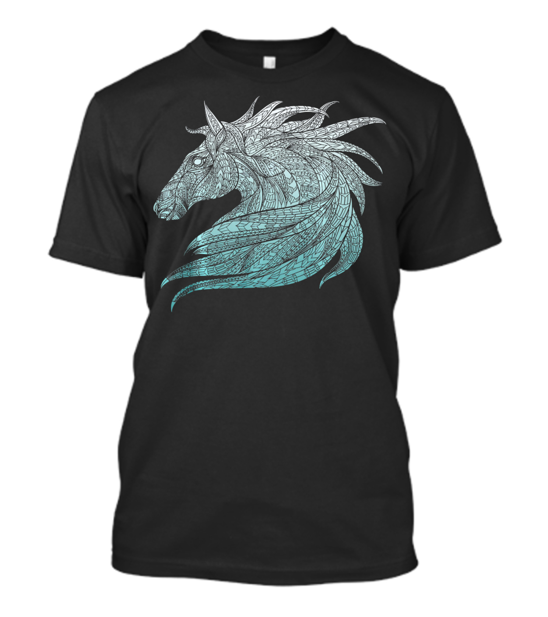 Maverick Infanta Inspirational Horse Illustration CUA Fantasy T-Shirt
