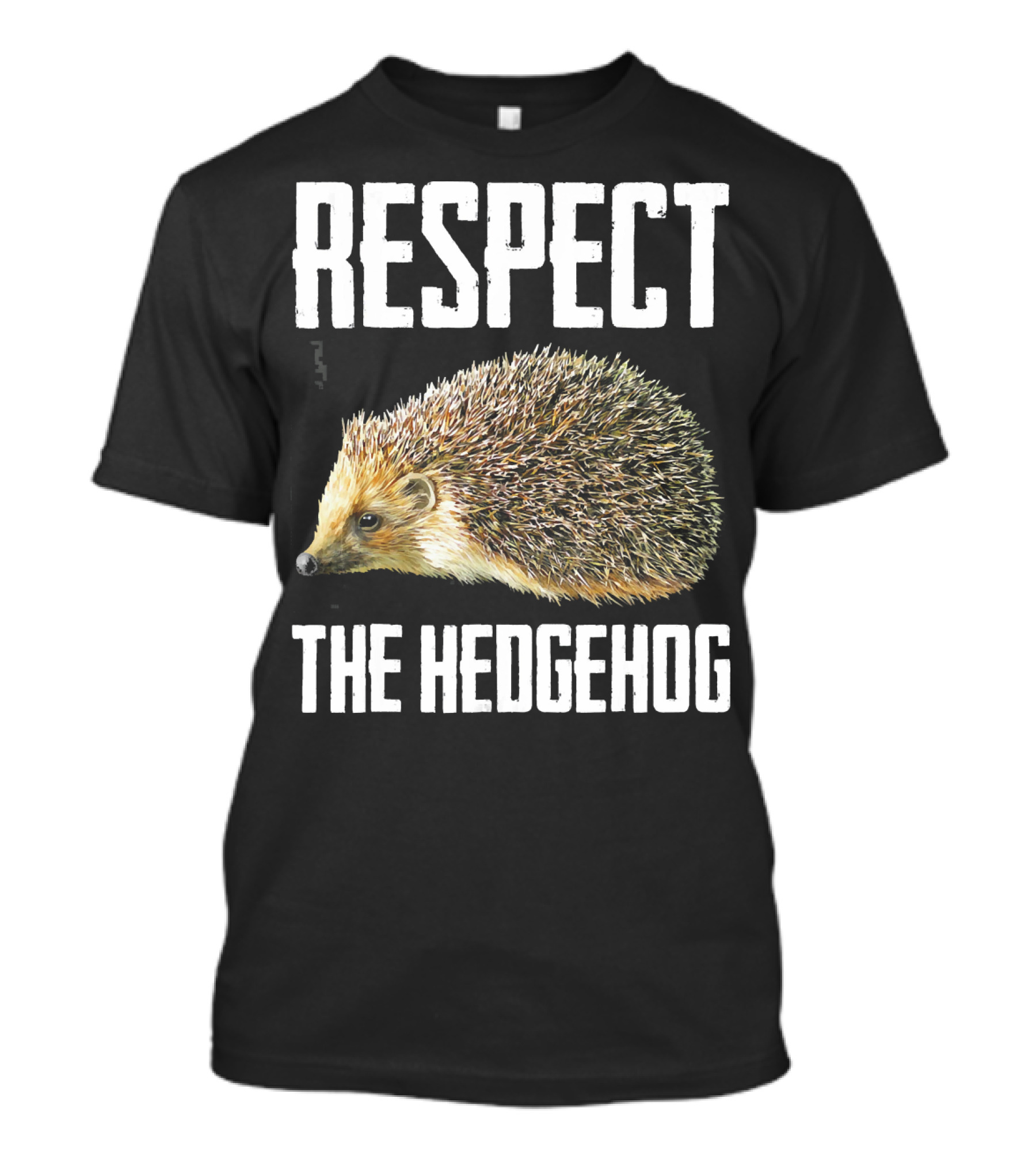 Respect The Hedgehog Cool Spiny Mammal T-Shirt