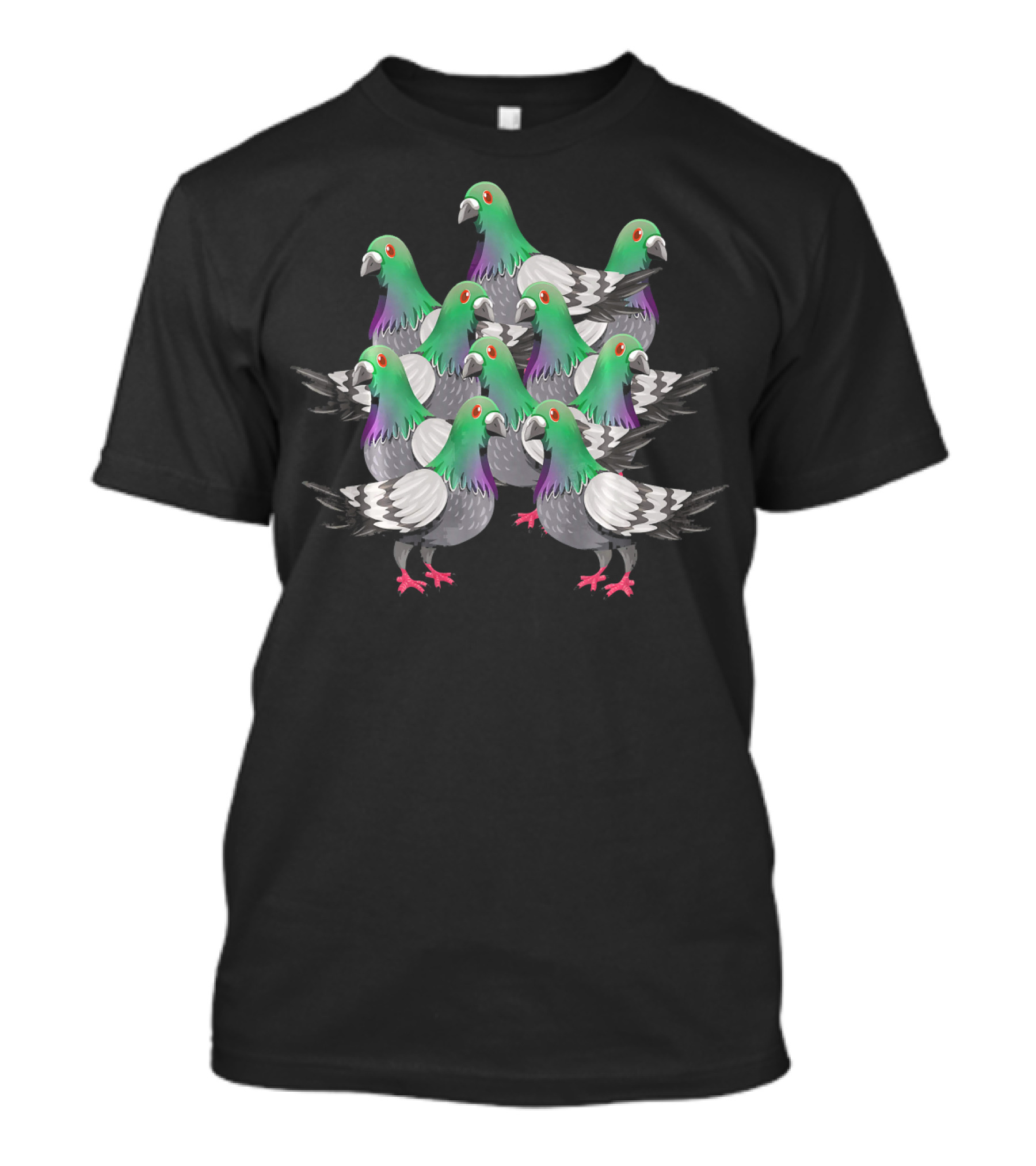 Pigeon Breeder Pigeon Racing Flock Enthusiast Passion For Racing Birds T-Shirt