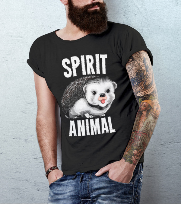 Spirit Animal Hedgehog Funny Spicky Anim T-Shirt