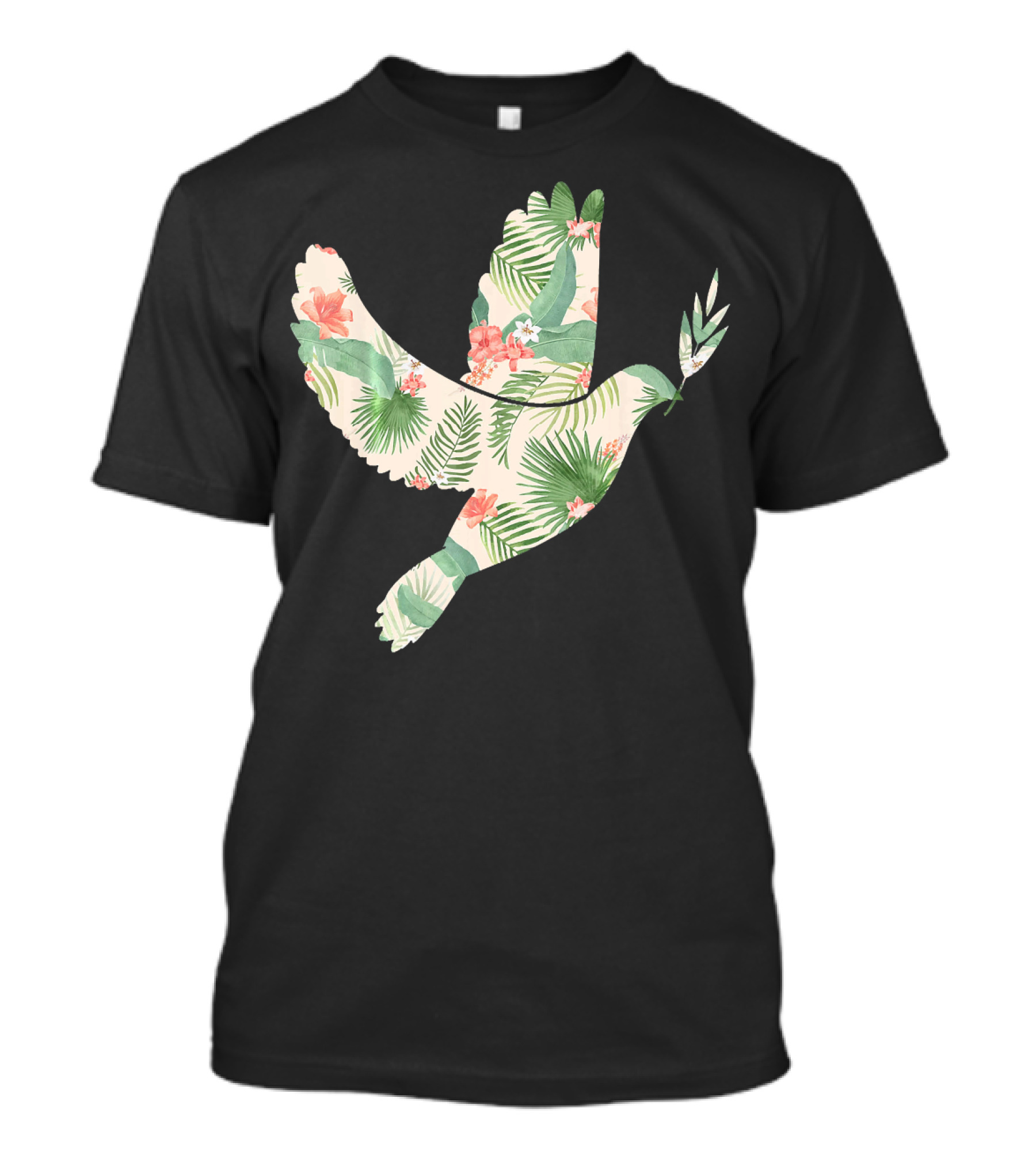 Pigeon Flower Tropical Dove T-Shirt