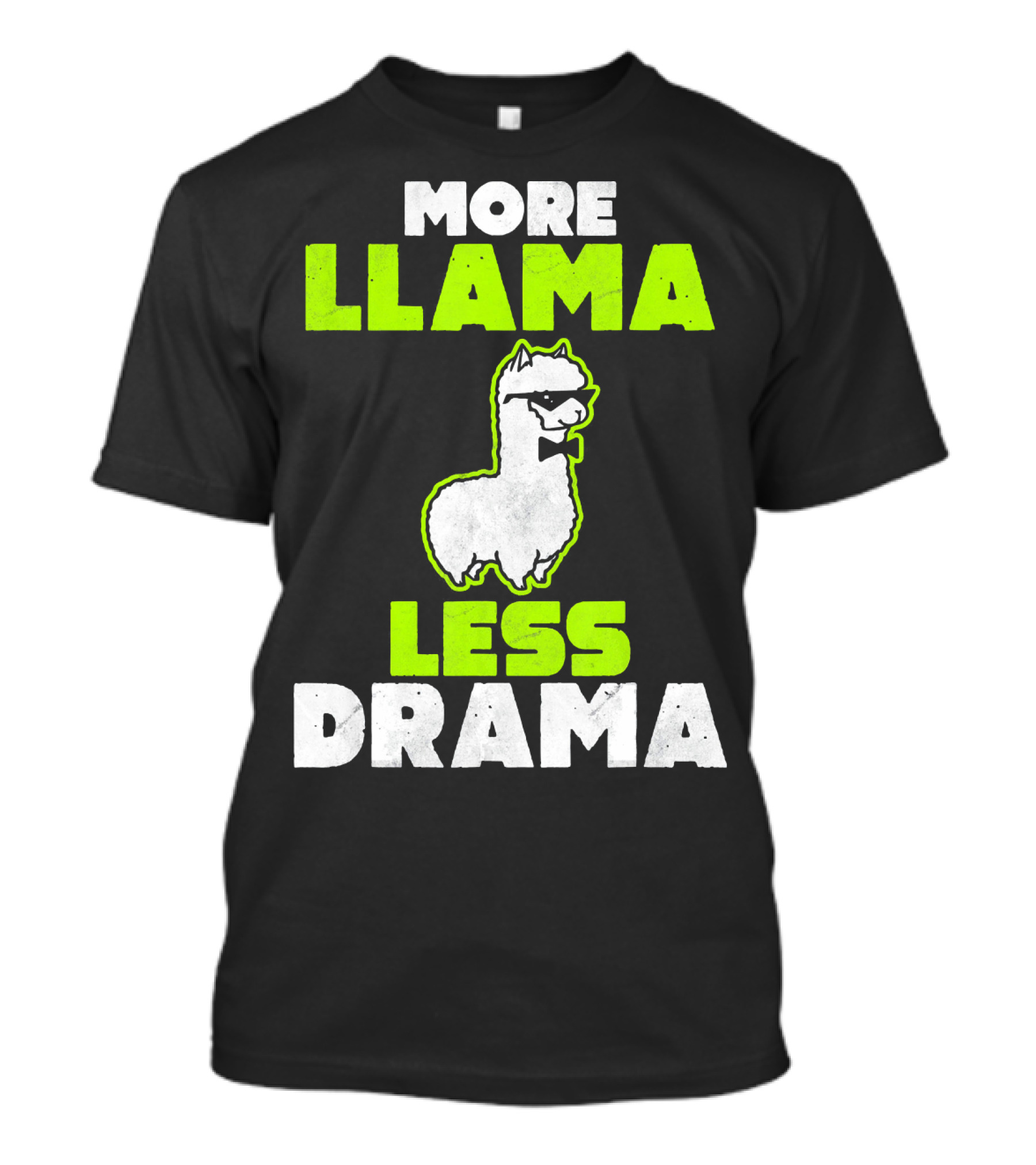 More Llama Less Drama Funny Llama Alpaca T-Shirt