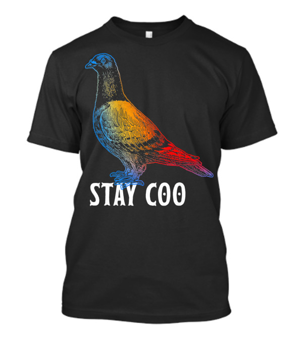 Stay Coo Funny Love Pigeon Rainbow T-Shirt