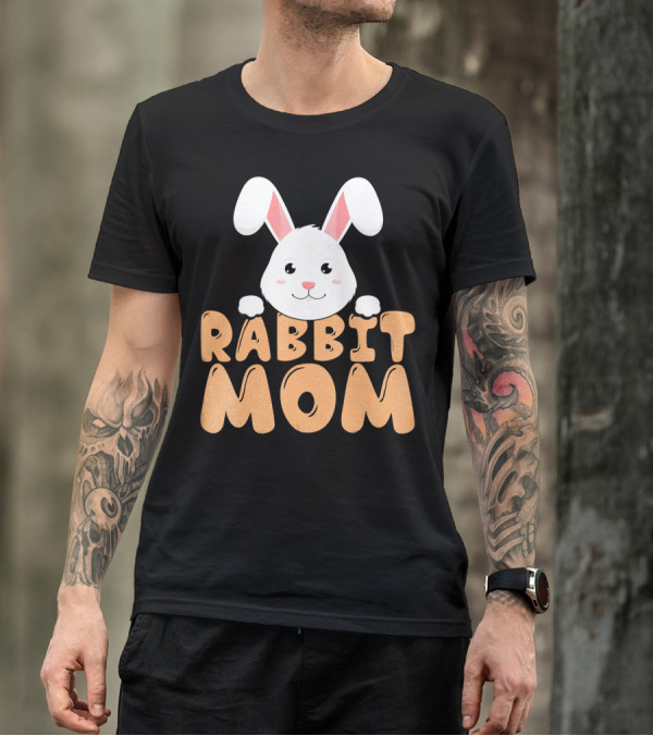 Rabbit Mom Cute Bunny Face T-Shirt