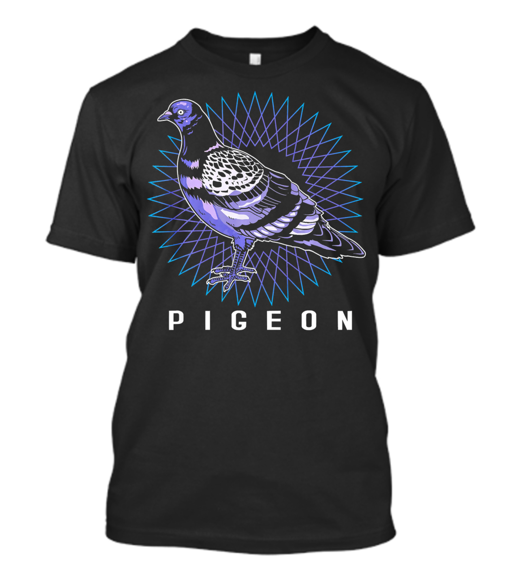 Pigeon Bird Radiating Starburst T-Shirt