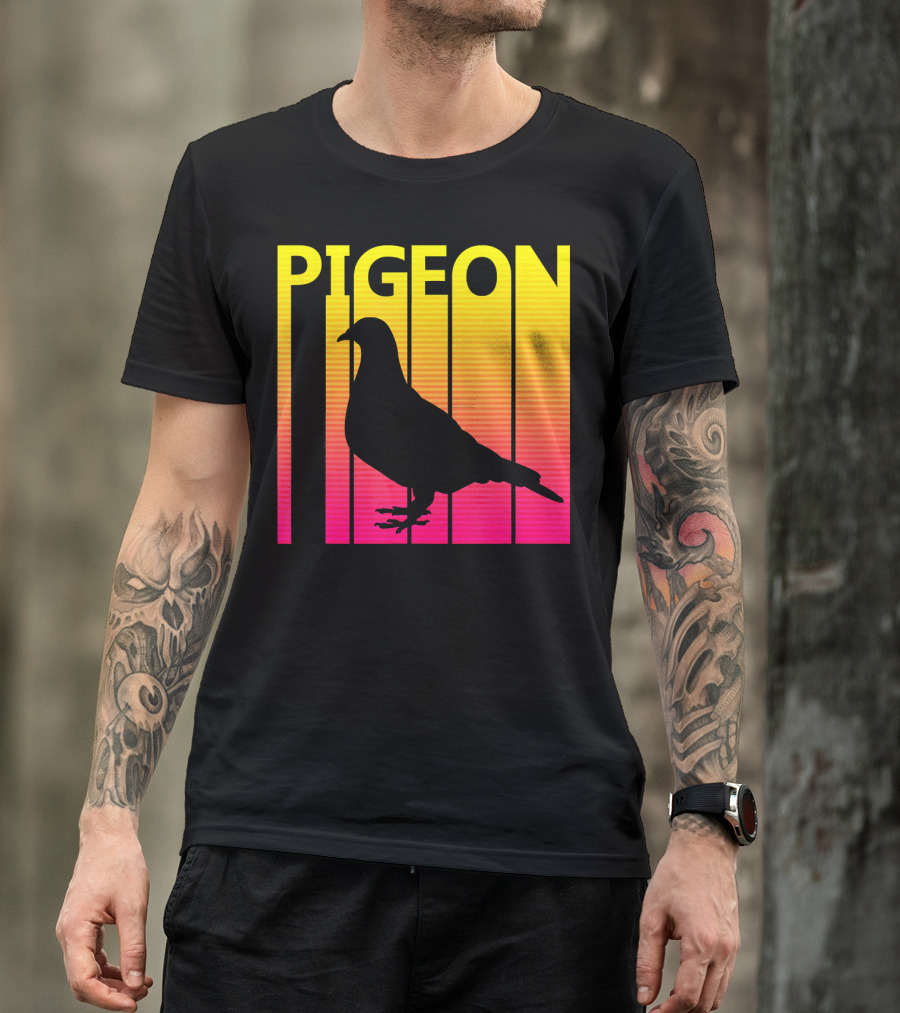 Pigeon Retro Sunset T-Shirt