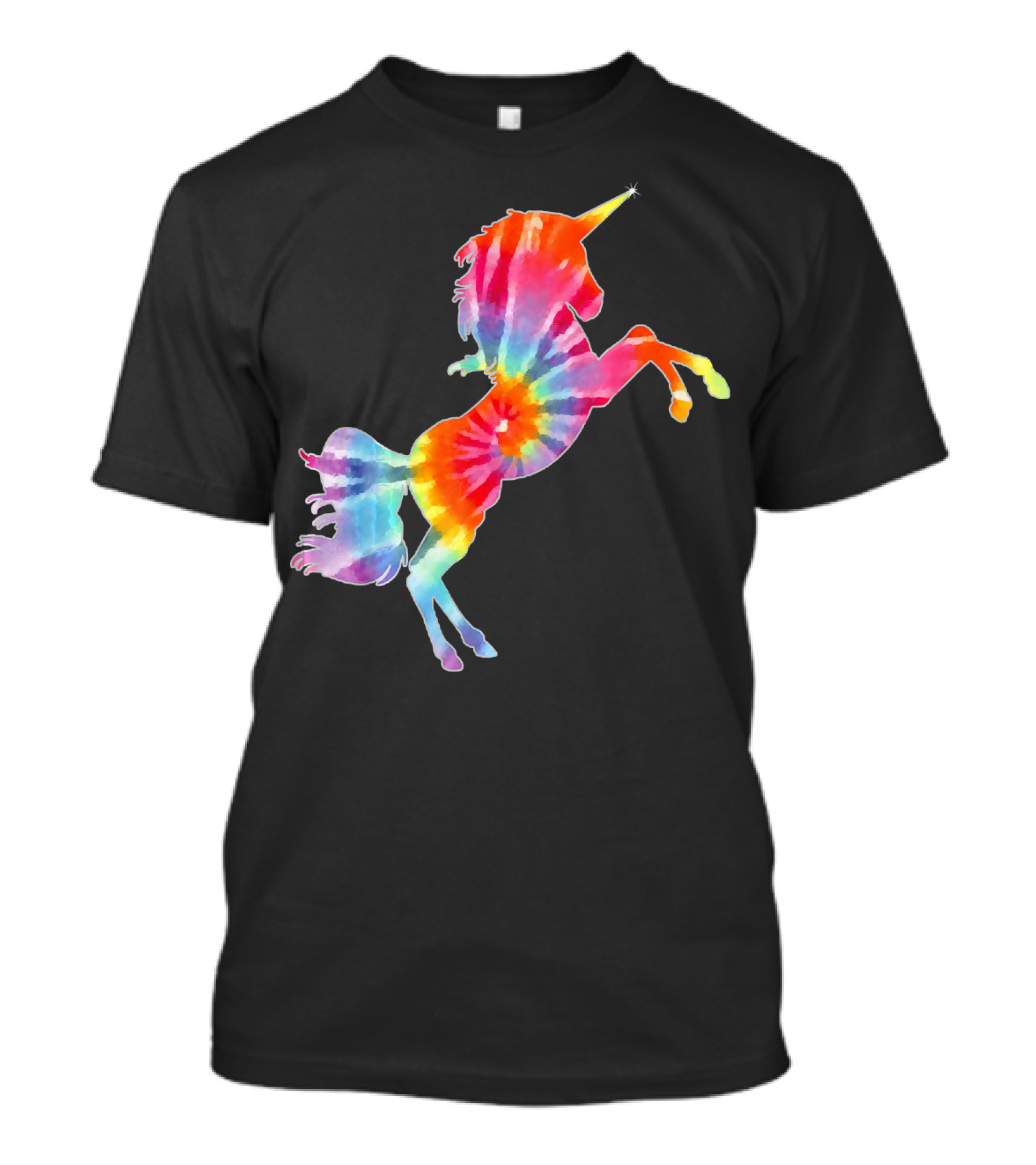 Tie Dye Rainbow Unicorn Magical Creature T-Shirt