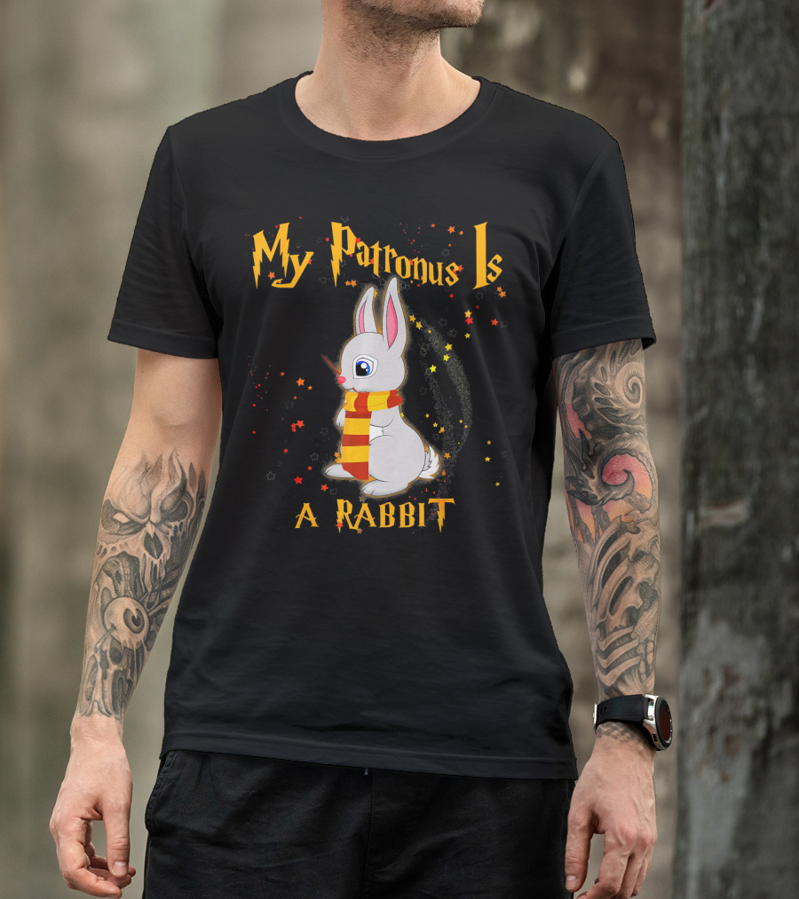 My Patronus Is A Rabbit With Scarf And Stars T-Shirt