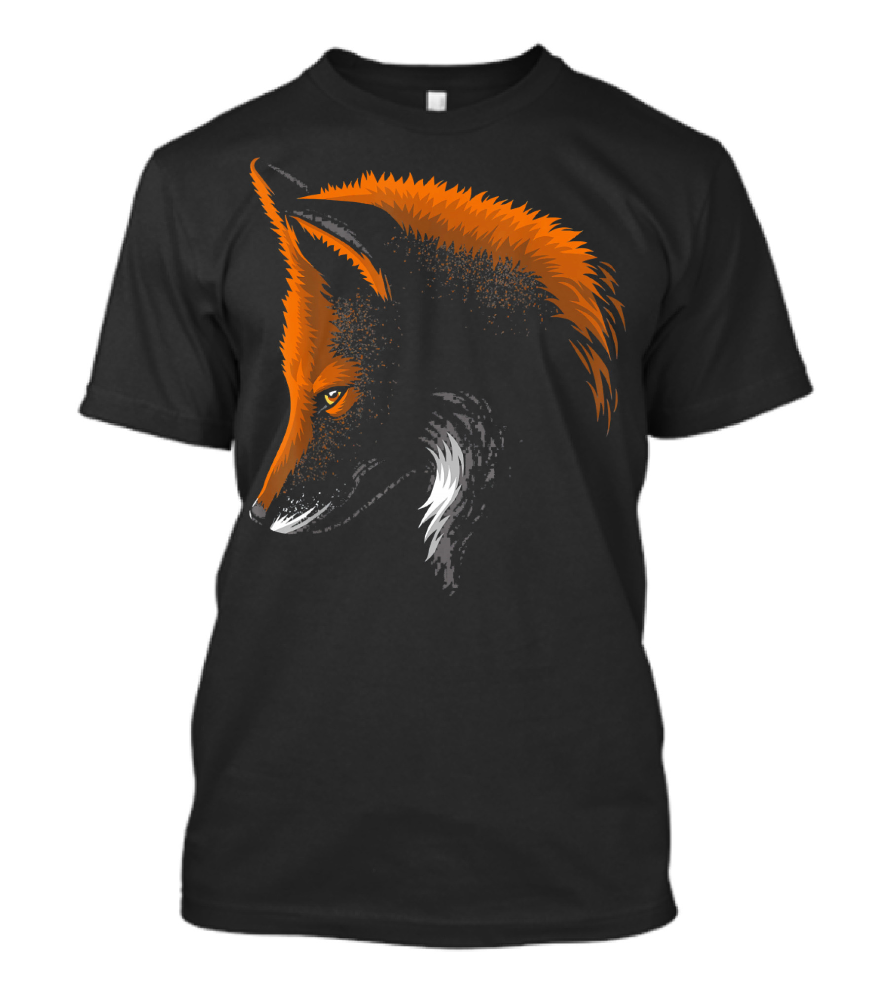 Shadow Face Fox Beautiful Animal T-Shirt
