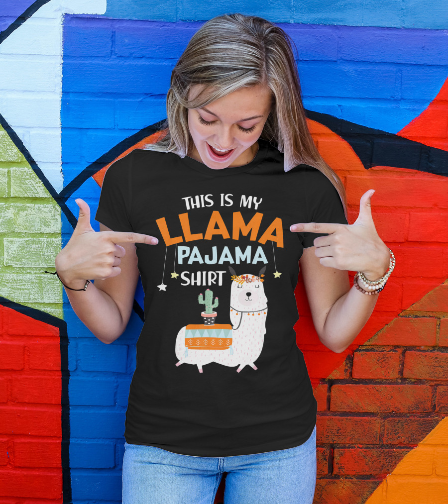 This Is My Llama Pajama T-Shirt