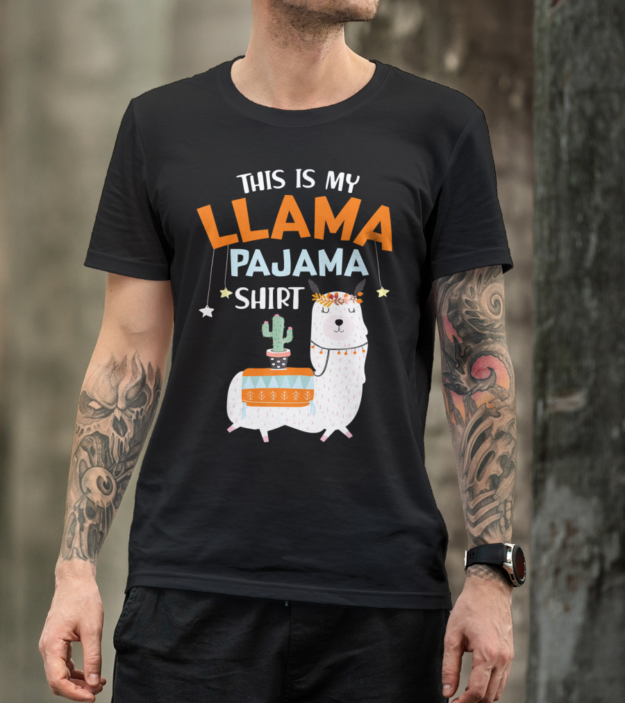 This Is My Llama Pajama T-Shirt