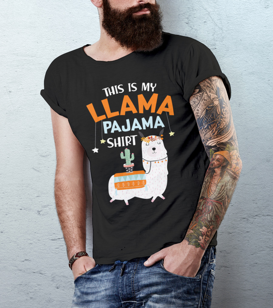 This Is My Llama Pajama T-Shirt