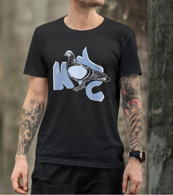 NYC Pigeon Anima Graphic New York City T-Shirt