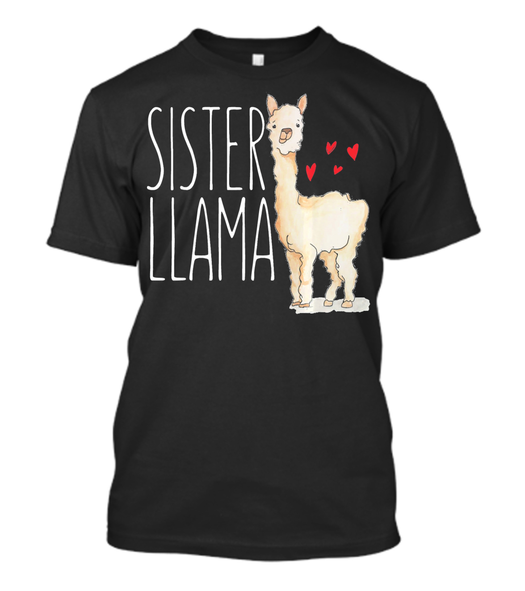 Sister Llama Hearts T-Shirt