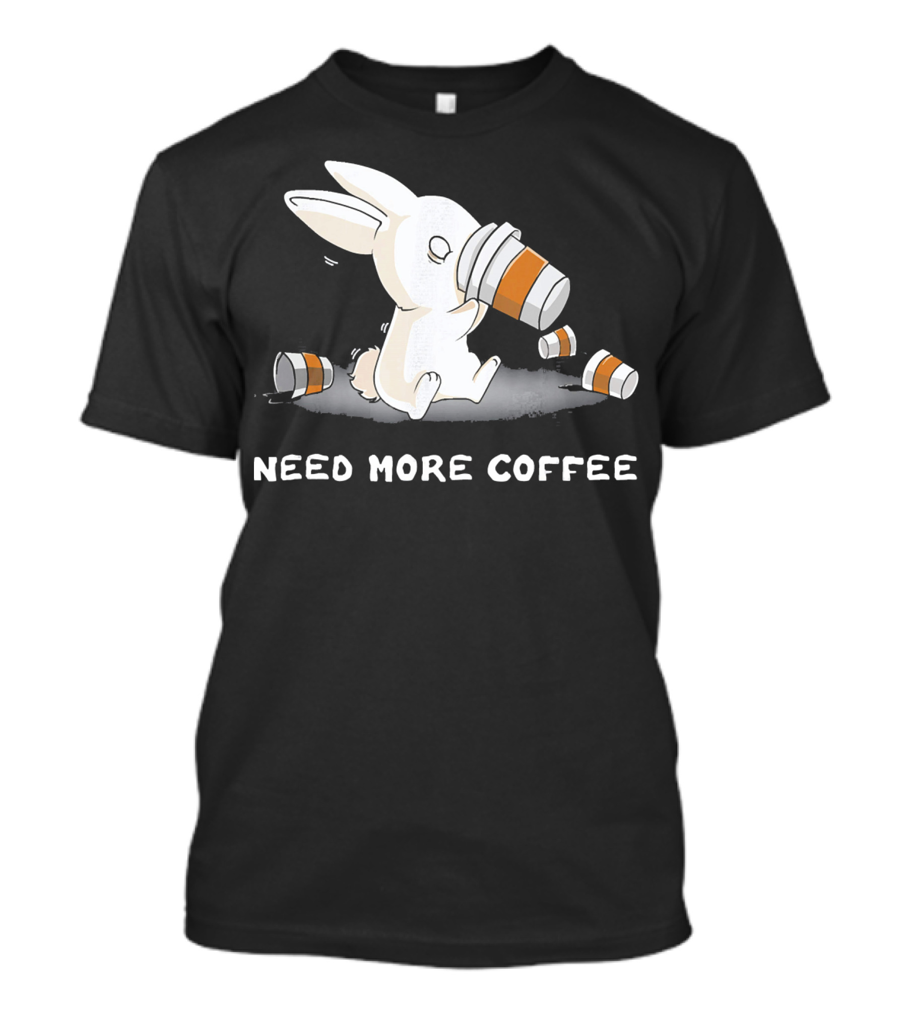 Need More Coffee Rabbit Caffei T-Shirt
