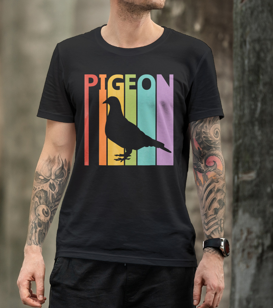 Pigeon Vintage Rainbow T-Shirt