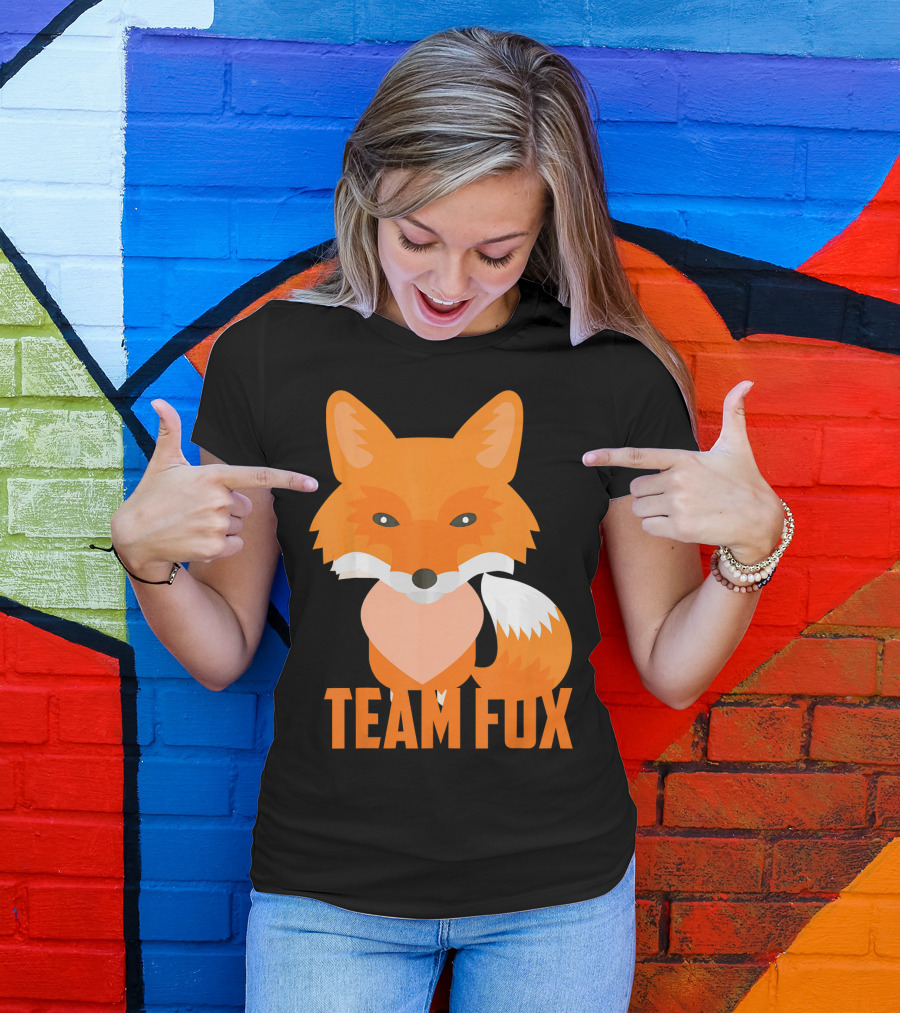 Team Fox Cool Funny I Heart Foxes T-Shirt