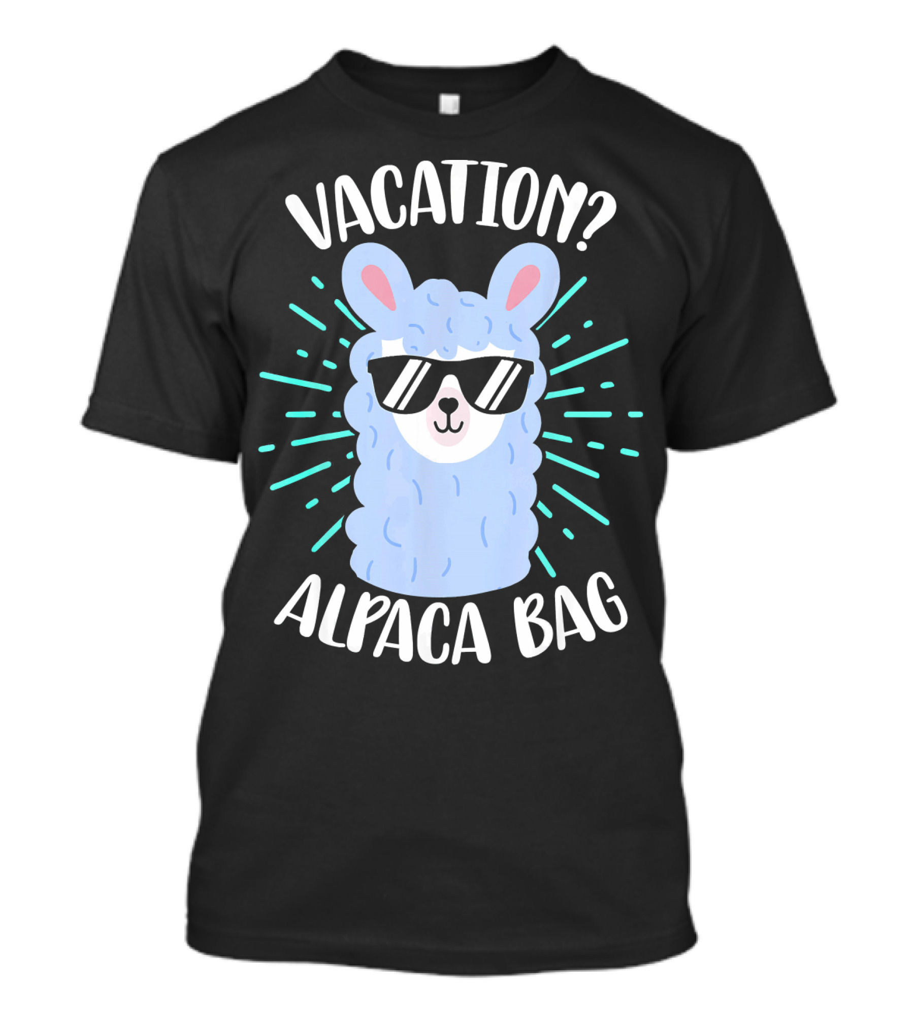 Vacation Alpaca Bag Summer Vacation Llam Fun Alpaca With Sunglasses T-Shirt