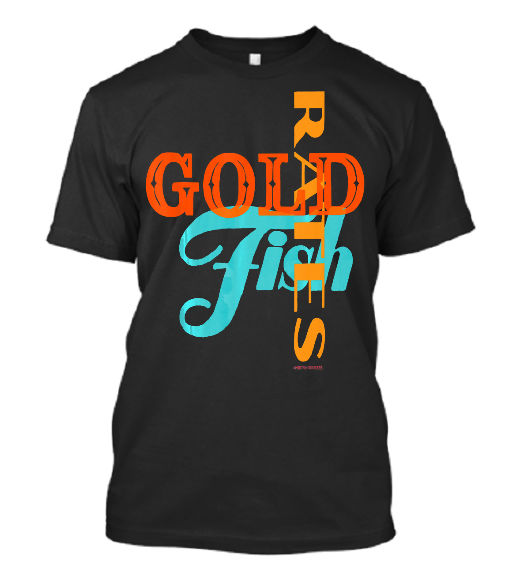 Rates Da Goldfish Retro Typography T-Shirt