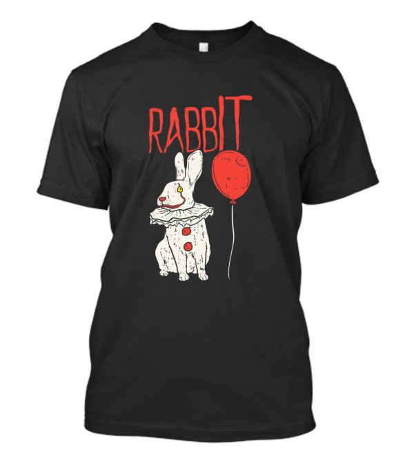 RABBIT Clown Bunny Horror Movie Balloon T-Shirt