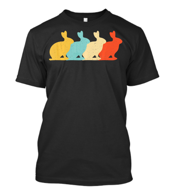 Pika Vintage Retro Rock Rabbit Silhouette Animal T-Shirt