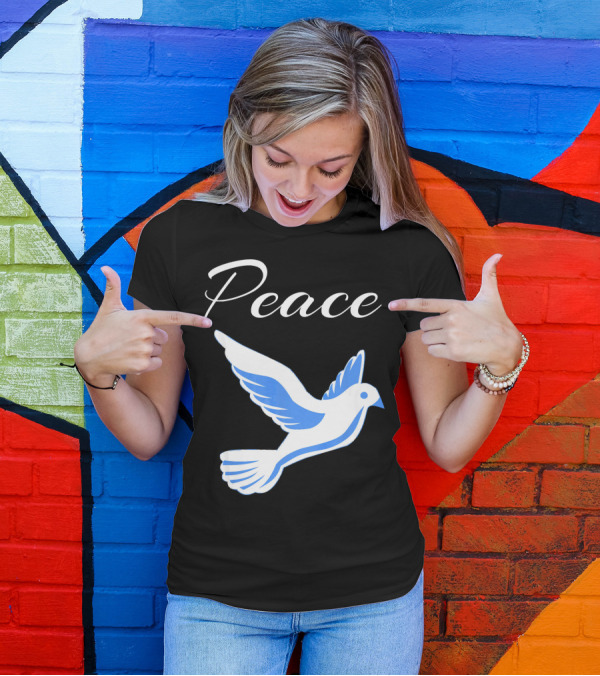 Peace Dove Icon Inspirational Motivational T-Shirt