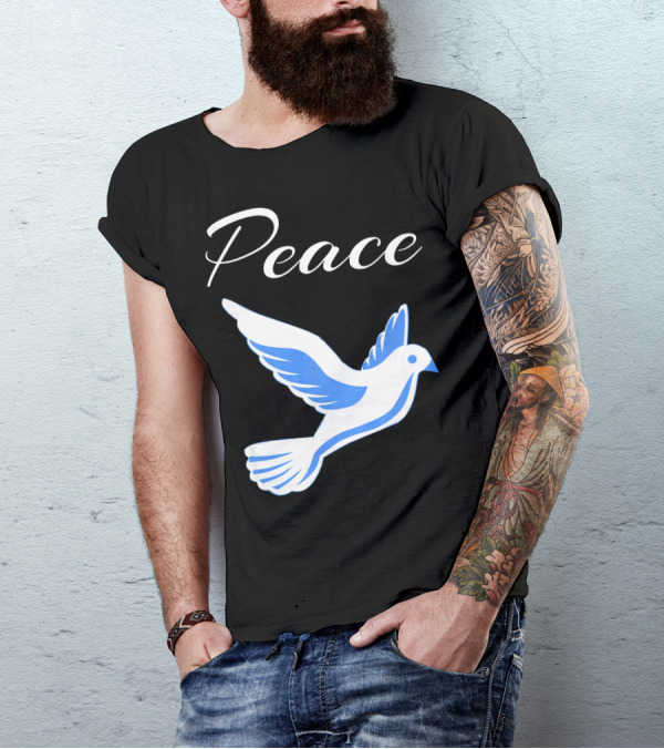 Peace Dove Icon Inspirational Motivational T-Shirt