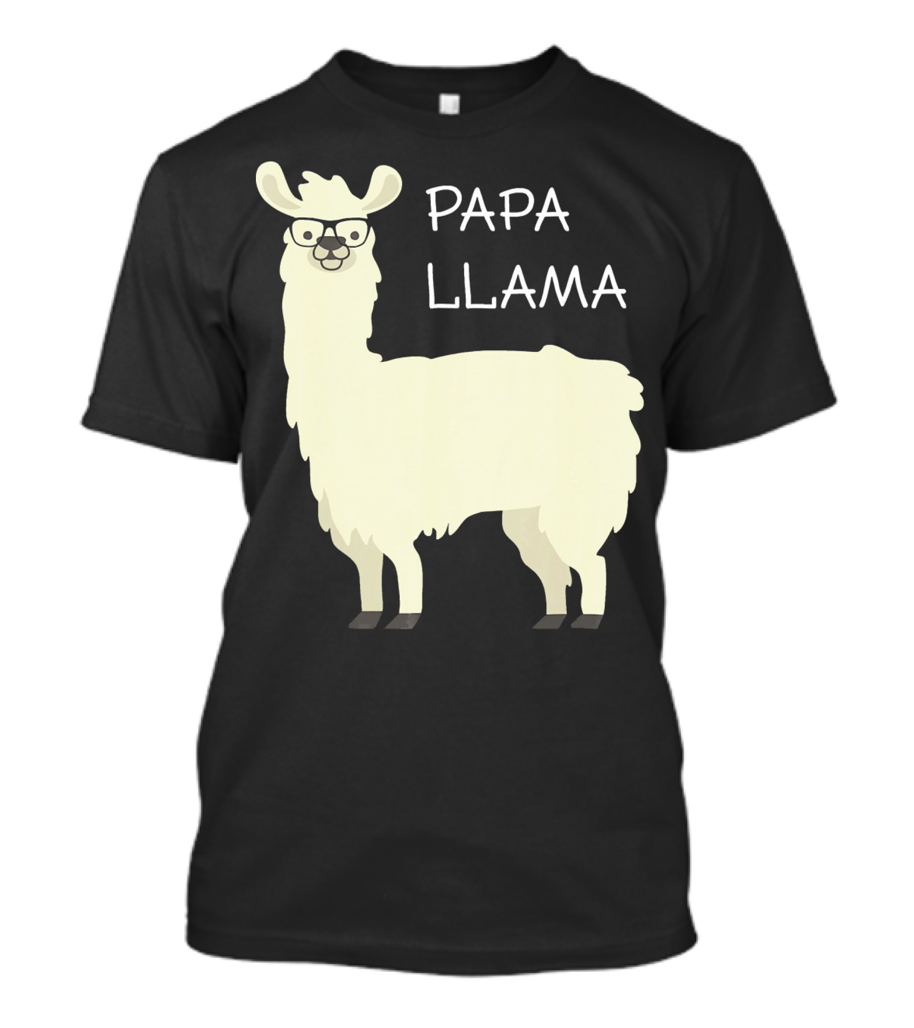 Papa Llama Wearing Glasses Cool T-Shirt