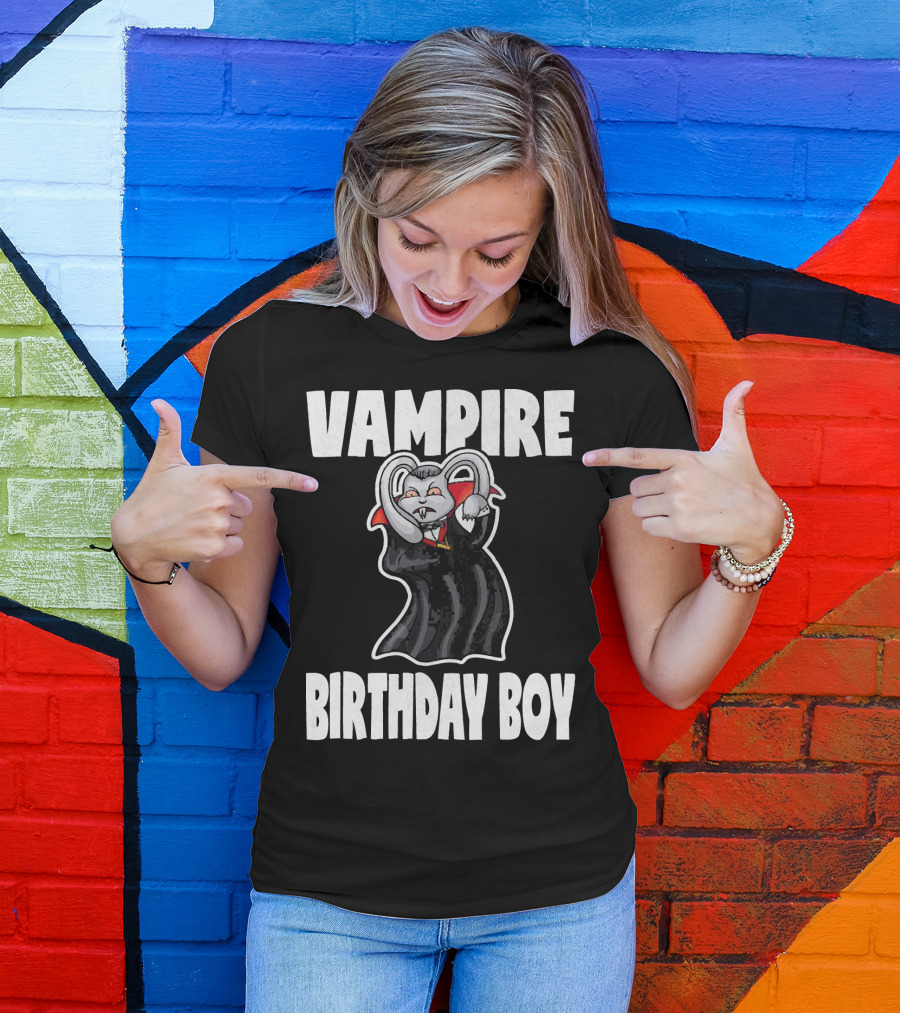 Vampire Birthday Boy Scary Dracula Vampi T-Shirt