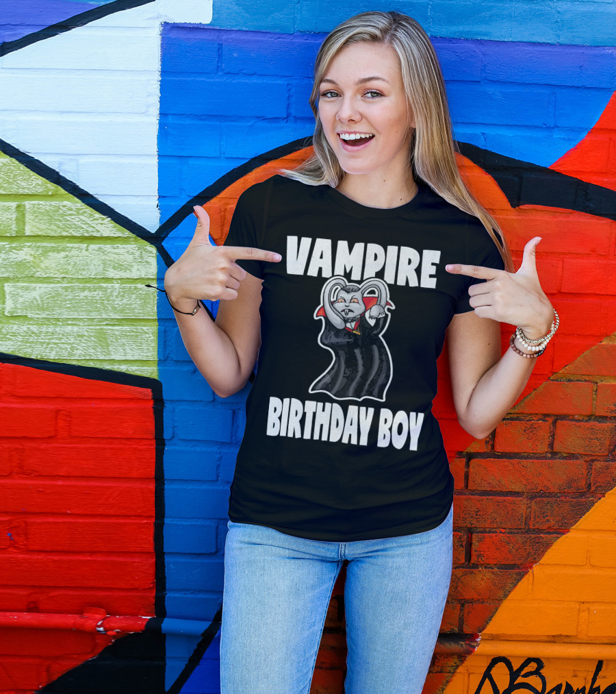 Vampire Birthday Boy Scary Dracula Vampi T-Shirt