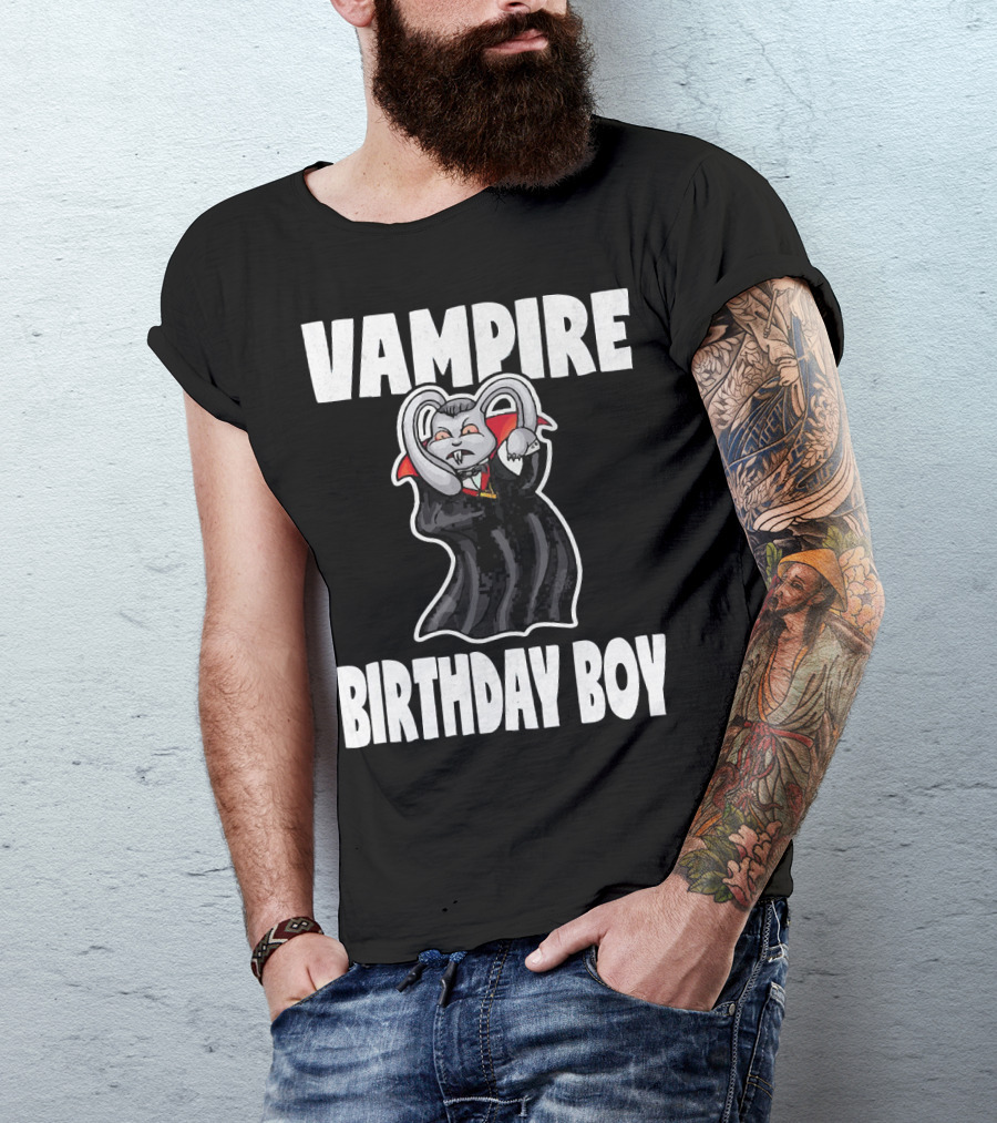Vampire Birthday Boy Scary Dracula Vampi T-Shirt