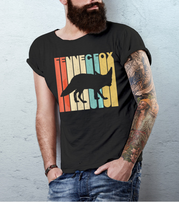 Fennec Fox Vintage Retro T-Shirt