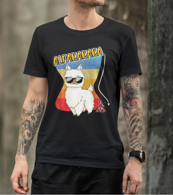 ALPAKAKAKA Vintage Retro Funny Alpaca Ll T-Shirt