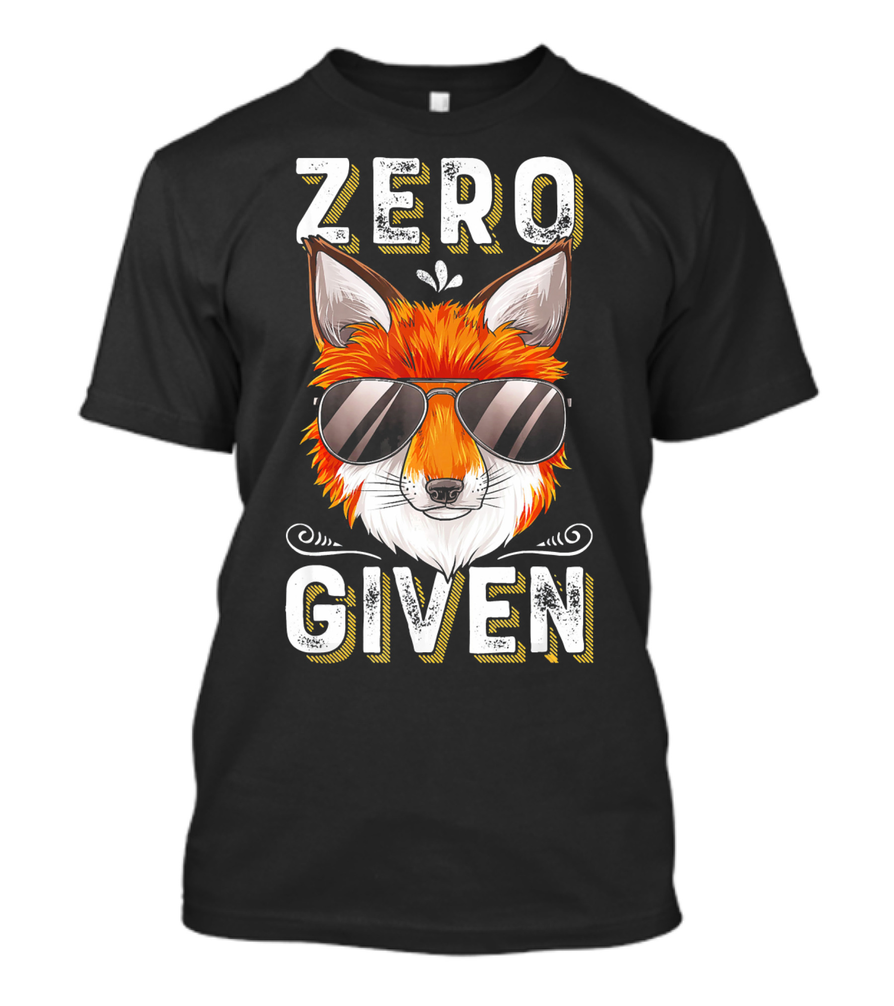 Zero Fox Given Funny Pun I Love Cool Sunglasses Fox T-Shirt