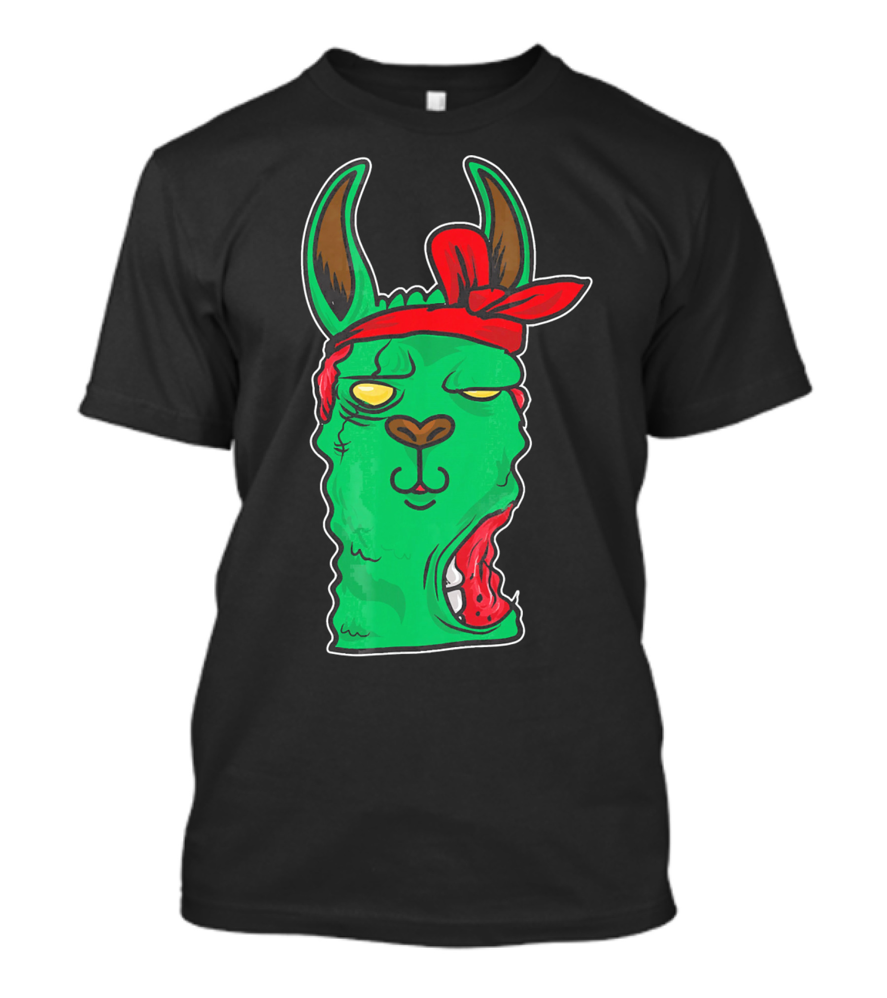 Zombie Llama Bandana Apocalypse T-Shirt