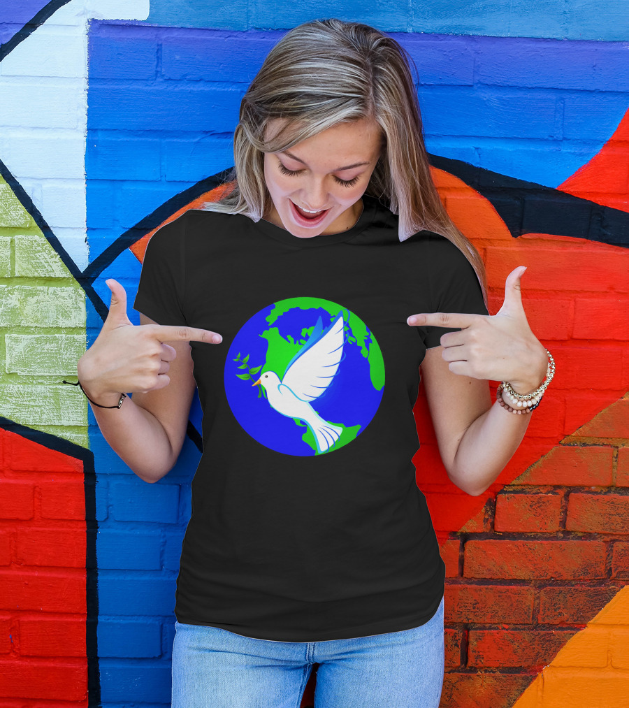 World Peace Dove Earth T-Shirt