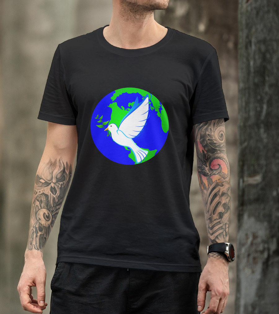 World Peace Dove Earth T-Shirt